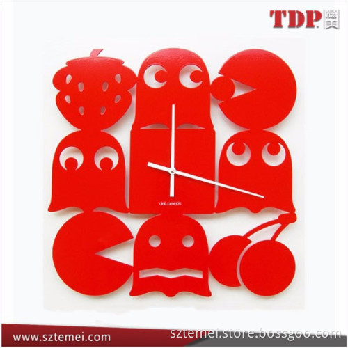 Promotional Customized Cartoon Acrylic Wall Clock China